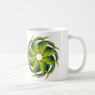 Caneca de café Kaleidoscopic do doirado
