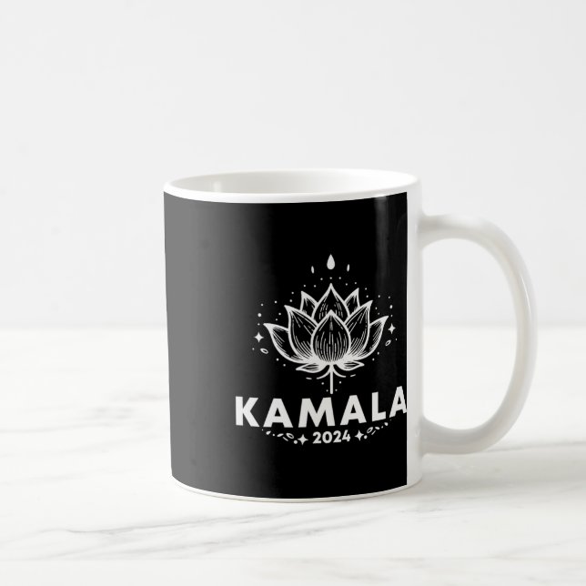 Caneca De Café Kamala 2024 Lótus Branco  (Direita)