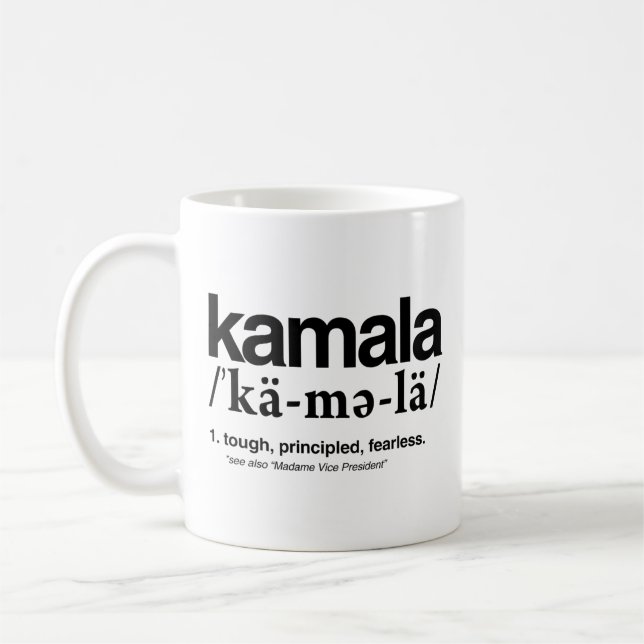 Caneca De Café Kamala Definição - Difícil Prítica Sem Fios (Esquerda)
