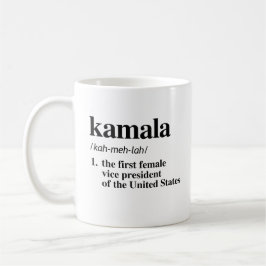 Caneca De Café Kamala Definição: Primeira Vice-presidente feminin
