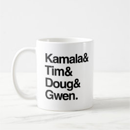 Caneca De Café Kamala e Tim, Doug e Gwen
