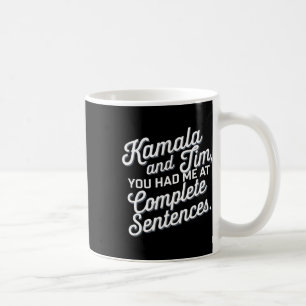 Caneca De Café Kamala E Tim Vocês Me Conquistaram Com Frases Comp