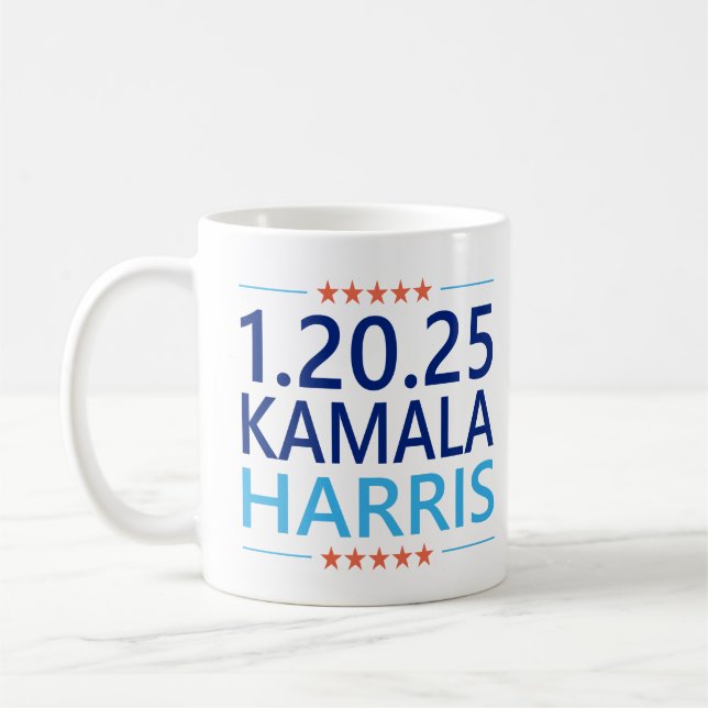 Caneca De Café Kamala Harris 1rua Mulher Presidente 1.20.25 (Esquerda)