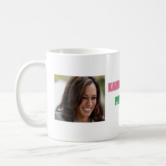 Caneca De Café Kamala Harris 2020 AKA - presidentes de Kamala (Esquerda)