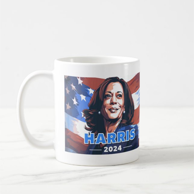 Caneca De Café Kamala Harris 2024 Coffee Mug (Esquerda)