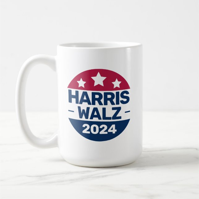 Caneca De Café Kamala Harris 2024 E Pelo Campo Eleitoral do Presi (Esquerda)
