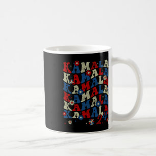 Caneca De Café Kamala Harris 2024 Para O Presidente Groovy Button