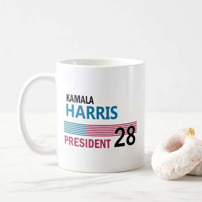 Caneca De Café Kamala Harris 2028 (Com Donut)