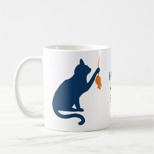 Caneca De Café Kamala Harris Cat w Orange Rat