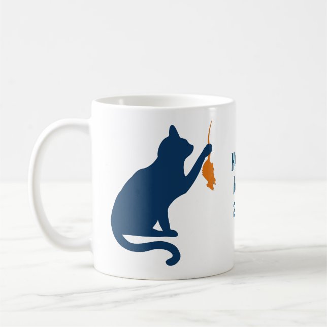 Caneca De Café Kamala Harris Cat w Orange Rat (Esquerda)