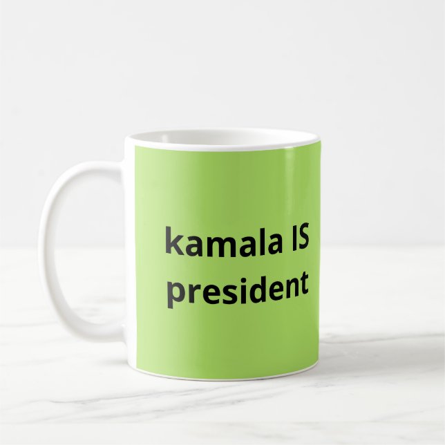 Caneca De Café Kamala Harris é Presidente das Eleições 2024 (Esquerda)