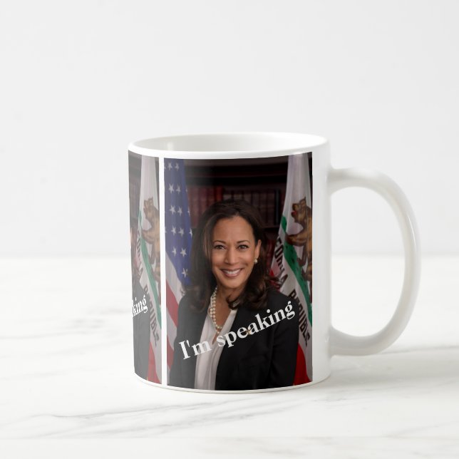 Caneca De Café Kamala Harris - Estou falando (Direita)