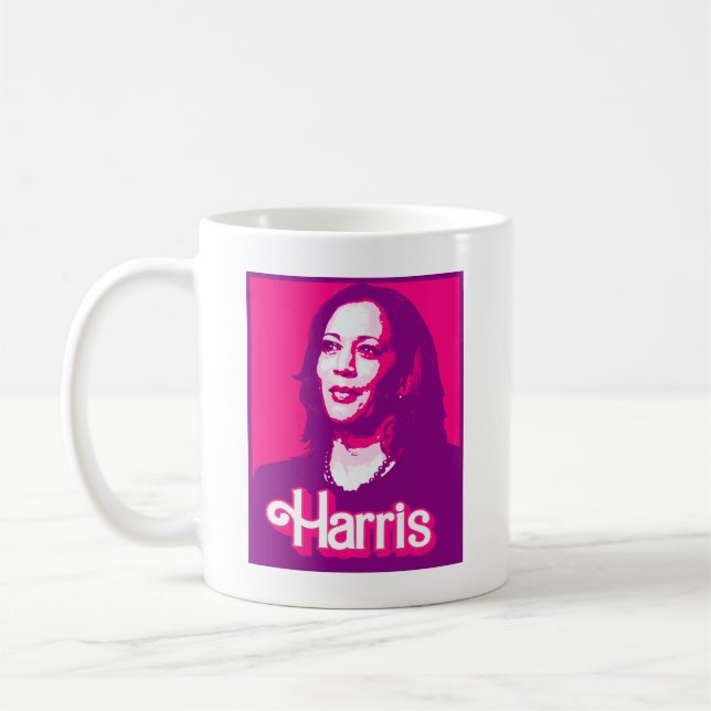 Caneca De Café Kamala Harris Fan Pink (Esquerda)