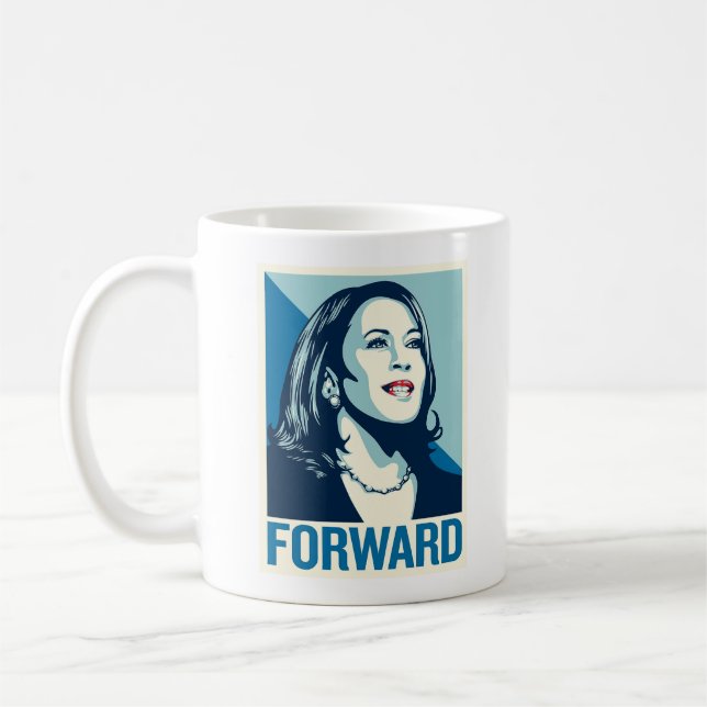 CANECA DE CAFÉ KAMALA HARRIS FORWARD (Esquerda)