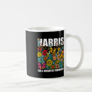Caneca De Café Kamala Harris Frota Floral Feminina Cuta Eleição
