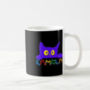 Caneca De Café Kamala Harris Funny Cat Letting Typografia Alpha