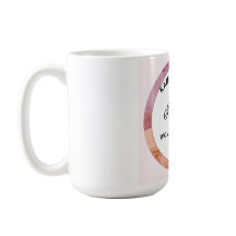 Kamala Harris Mug. Cores brancas e Rosas claro.