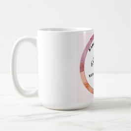 Caneca De Café Kamala Harris Mug. Cores brancas e Rosas claro.