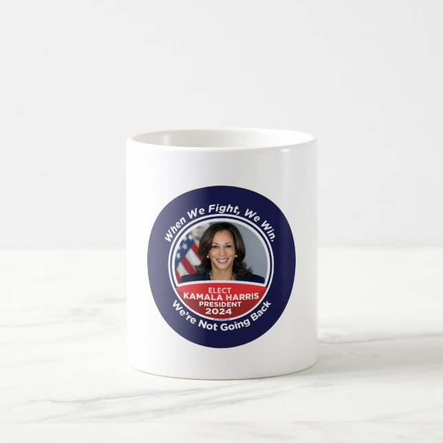 Caneca De Café Kamala Harris para o Presidente 2024 (Centro)