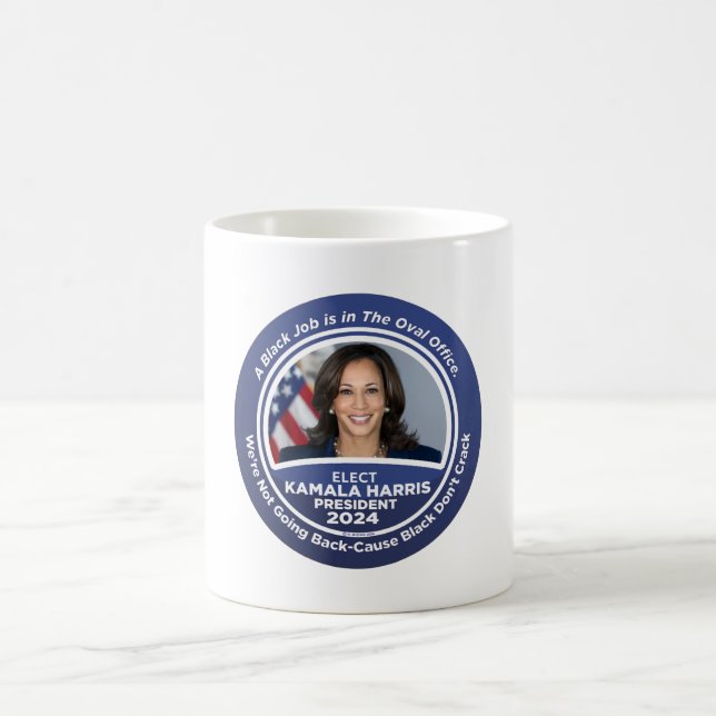 Caneca De Café Kamala Harris para o Presidente 2024 (Centro)