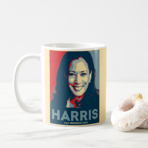 Caneca De Café Kamala Harris Para O Presidente 2024 - Esperança
