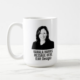 Caneca De Café Kamala Harris personalizado