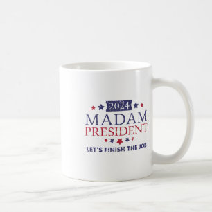 Caneca De Café Kamala Harris Senhora Presidente Vamos Finalizar O