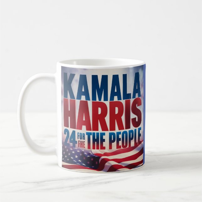Caneca De Café Kamala para a Pessoas do café político Mug (Esquerda)