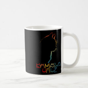 Caneca De Café Kamala Wheimer Lendo Gama de Gato Engraçado Positi
