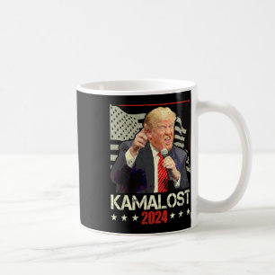 Caneca De Café Kamalost Kamala perdeu 2024 Trump Victory 47th Pre