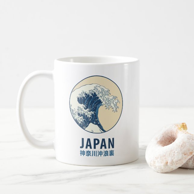 Caneca De Café Kanagawa, Japão (Com Donut)