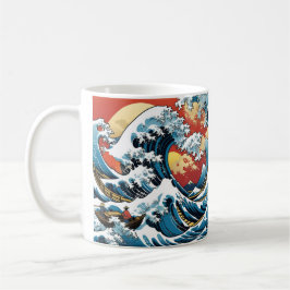 Caneca De Café Kanagawa Japonês A onda do excelente
