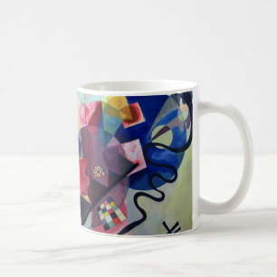 Caneca De Café Kandinsky 1925/amarelo/vermelho/azul/pixdezines