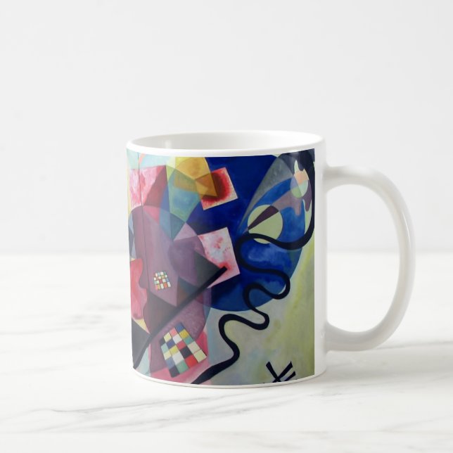 Caneca De Café Kandinsky 1925/amarelo/vermelho/azul/pixdezines (Direita)
