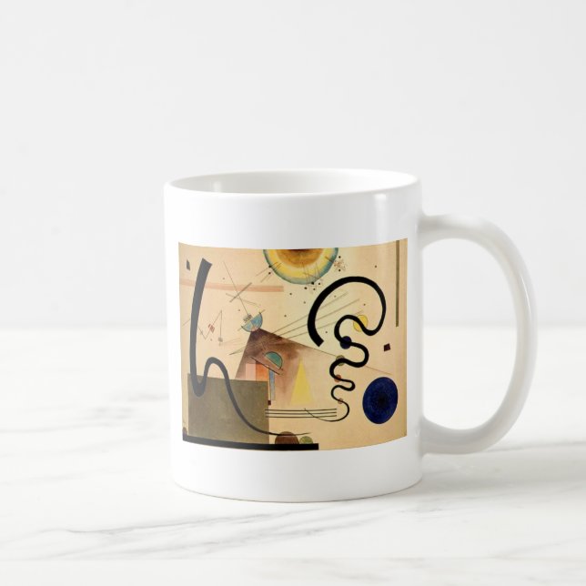 Caneca De Café Kandinsky Abstrato (Direita)