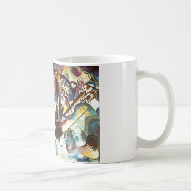 Caneca De Café Kandinsky Abstrato Composição VI (Direita)