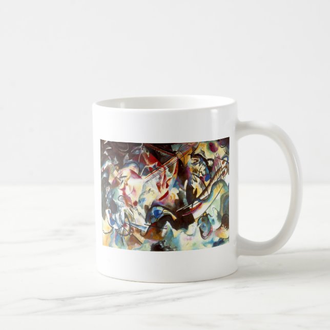 Caneca De Café Kandinsky Abstrato Composição VI (Direita)