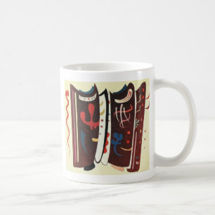 Caneca De Café Kandinsky Brown com Abstrato suplementar