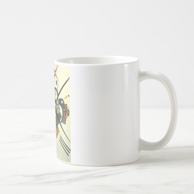 Caneca De Café Kandinsky em Branco II (Direita)