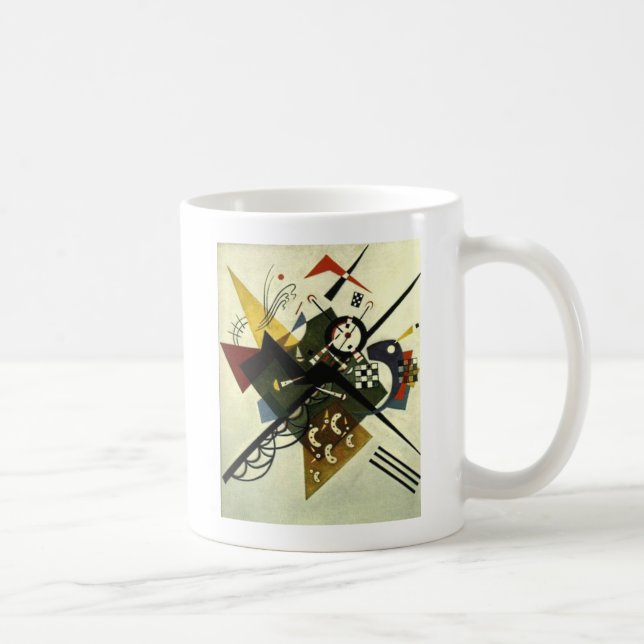 Caneca De Café Kandinsky em Branco II (Direita)