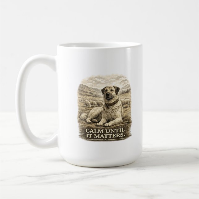 Caneca De Café Kangal – Calmo Até Que Importe (Esquerda)