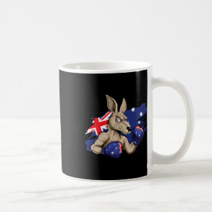Caneca De Café Kangaroo Boxer Boxer Australian Flag Love Austral