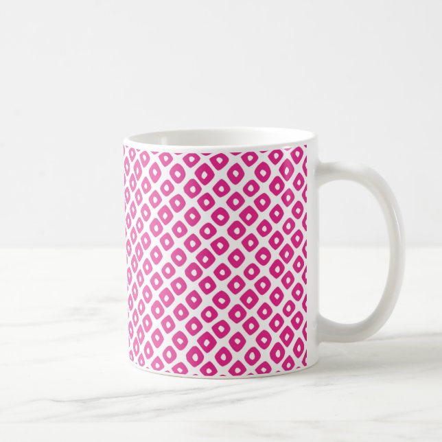 Caneca De Café Kanoko [pink] - Japanese Traditional Pattern (Direita)