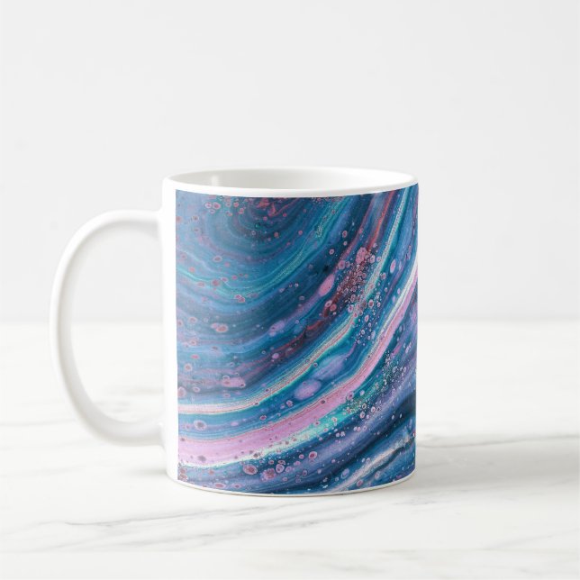 Caneca De Café Kansas City Special 3 Blue Abstrato Mug Legal (Esquerda)