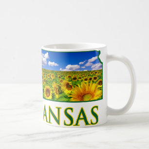 Caneca De Café Kansas Sunflower Sky