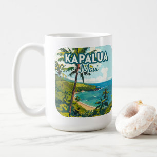Caneca De Café Kapalua Maui Hawaii Bay Beach Vacer Retro