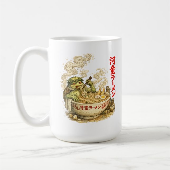Caneca De Café Kappa Ramen Bath – Espírito do Macarrão Yokai (Esquerda)