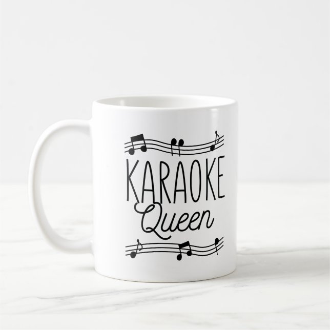 CANECA DE CAFÉ KARAOKE QUEEN (Esquerda)