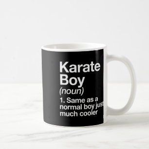 Caneca De Café Karate Boy Definition Engraçado Artes Marciais Esp