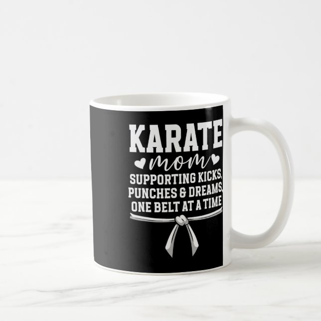 Caneca De Café Karate Mãe Karate Mãe Melhor Karate Mãe Mãe (Direita)